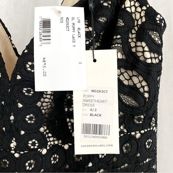 Lover The Label Black Lace Cocktail Dress - Picture 7 of 11
